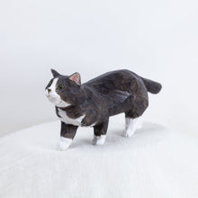 Load image into Gallery viewer, Ryoji Bannai - #2503 Black and white walking cat
