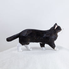 Load image into Gallery viewer, Ryoji Bannai - #2503 Black and white walking cat

