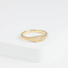 Load image into Gallery viewer, Radiant antique diamond signet ring
