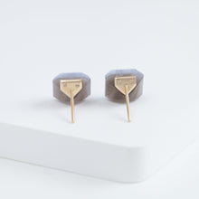 Load image into Gallery viewer, Doublet blue lace earrings
