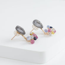 Load image into Gallery viewer, Fairy graphite in quartz and mixed stone earrings [Limited Edition]
