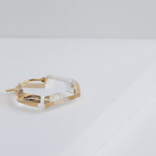Load image into Gallery viewer, Hexagon flat earrings mini
