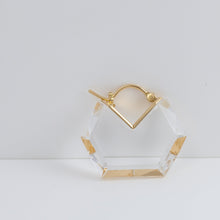 Load image into Gallery viewer, Hexagon flat earrings mini
