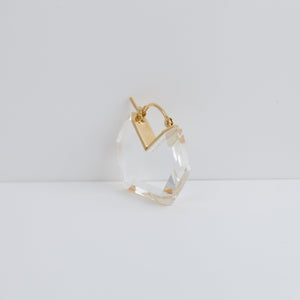 Hexagon flat earrings mini
