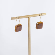 Load image into Gallery viewer, Doublet tiger&#39;s eye hook earrings
