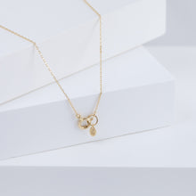 Load image into Gallery viewer, Enfold triple briolette necklace
