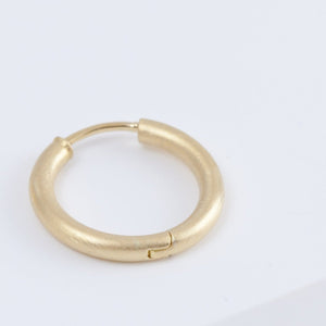Large matte hoop earrings