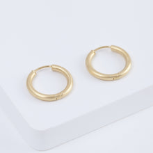 Load image into Gallery viewer, Large matte hoop earrings
