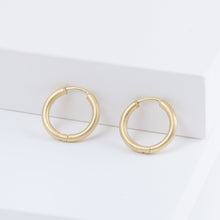 Load image into Gallery viewer, Large matte hoop earrings
