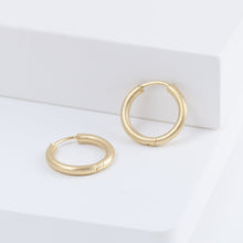 Load image into Gallery viewer, Large matte hoop earrings
