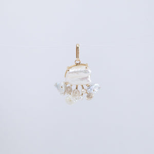 Fairy freshwater pearl and mixed stone pendant