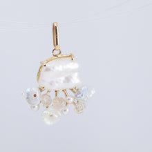 Load image into Gallery viewer, Fairy freshwater pearl and mixed stone pendant
