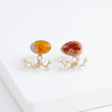 Load image into Gallery viewer, Fairy cantera opal and pearl earrings
