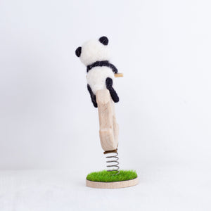 Fluffy - Panda rocking horse doll