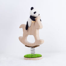 Load image into Gallery viewer, Fluffy - Panda rocking horse doll
