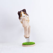 Load image into Gallery viewer, Fluffy - Collie Sheltie rocking horse doll
