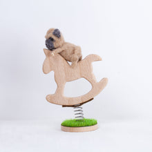 Load image into Gallery viewer, Fluffy - Pug rocking horse doll
