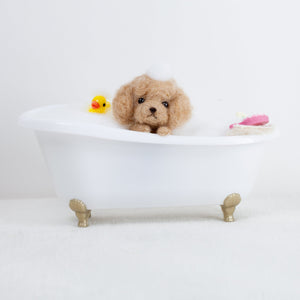 Fluffy - poodle bath time