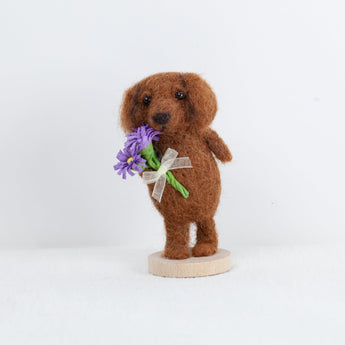 Fluffy - small Dachshund doll