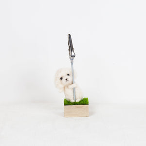 Fluffy - Poodle memo stand