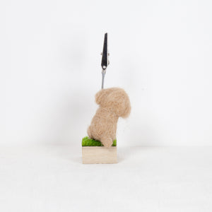 Fluffy - Poodle memo stand