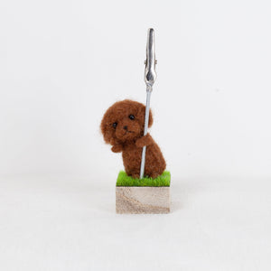 Fluffy - Poodle memo stand