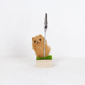 Fluffy - Pomeranian memo stand