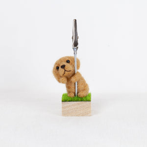 Fluffy - Golden retriever memo stand