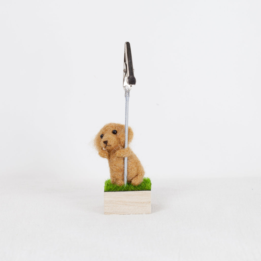 Fluffy - Dachshund memo stand