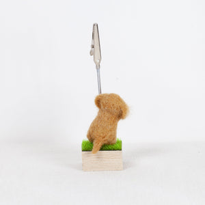 Fluffy - Dachshund memo stand