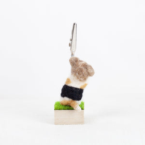 Fluffy - Wire Fox Terrier memo stand