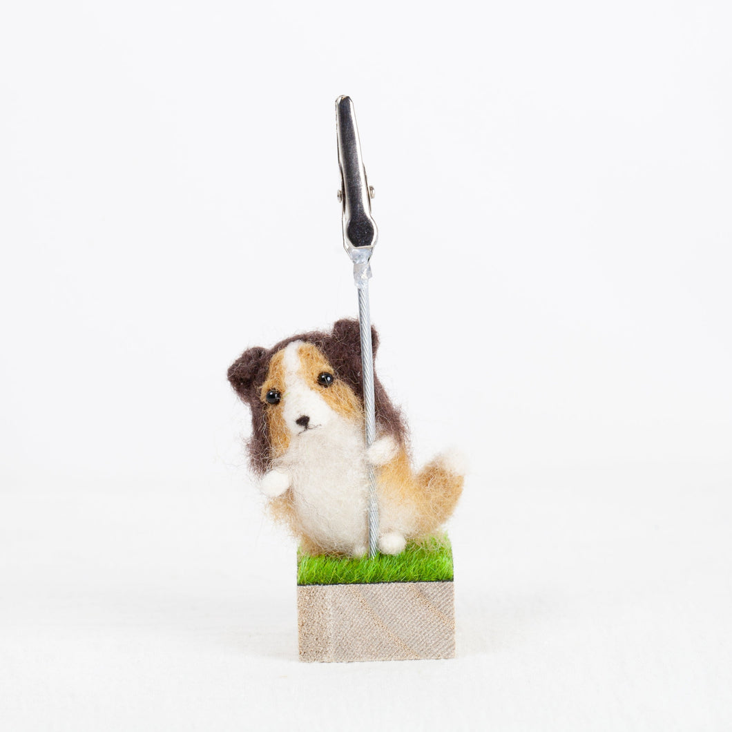 Fluffy - Collie Sheltie memo stand