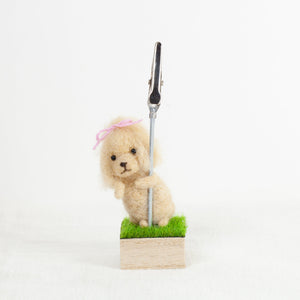 Fluffy - Poodle memo stand