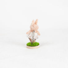 Load image into Gallery viewer, Fluffy - Rabbit brooch pin with stand
