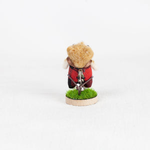 Fluffy - Shiba brooch pin with stand