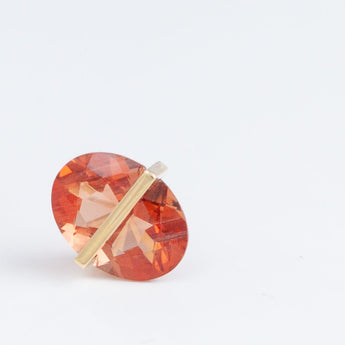 Band oval andesine studs