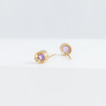 Load image into Gallery viewer, Spot amethyst studs
