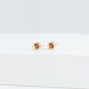 Spot small garnet studs