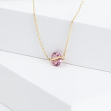 Load image into Gallery viewer, Band one-of-a-kind oval maraya garnet necklace
