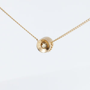 Spot citrine necklace