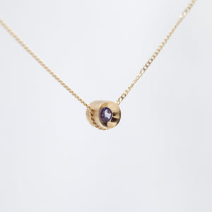 Spot tanzanite necklace