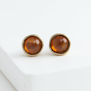 Gallery garnet studs