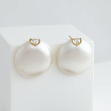 Load image into Gallery viewer, One-of-a-kind South Sea mabe pearl earrings
