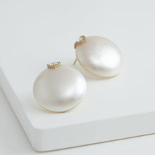 Load image into Gallery viewer, One-of-a-kind South Sea mabe pearl earrings
