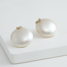 Load image into Gallery viewer, One-of-a-kind South Sea mabe pearl earrings
