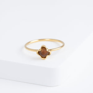 Enfold one-of-a-kind orange sapphire ring