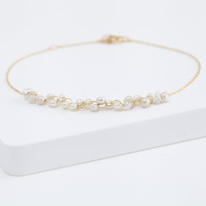 Sazare pearl chain bracelet