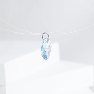 Whale blue topaz pendant