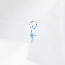 Load image into Gallery viewer, Whale blue topaz pendant
