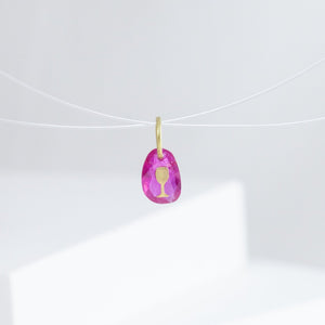 Wine ruby pendant